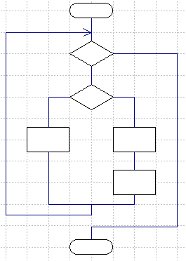 ループありのプログラムフロー